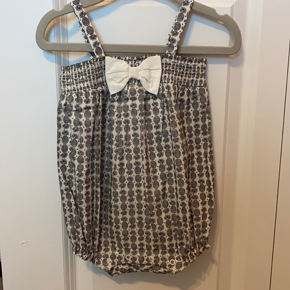 NWT Janie and Jack 6-12 mos pineapple romper